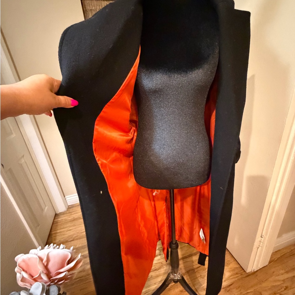 Zara Black Trench Coat for Women - Picture 8 of 9